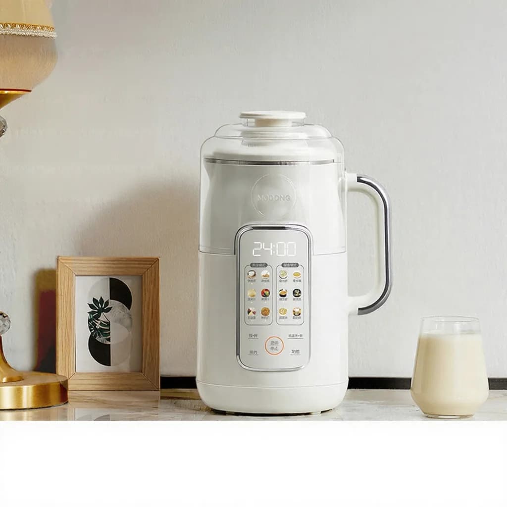 Blender chauffant pour lait de soja 1.2L avec cuve intérieure en acier inoxydable