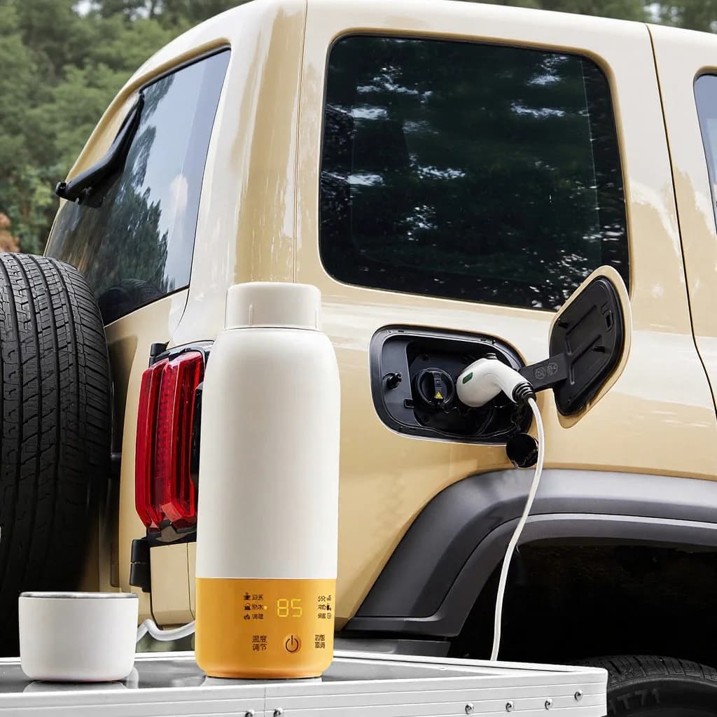 Tasse chauffante électrique portable pour voiture avec contrôle de température