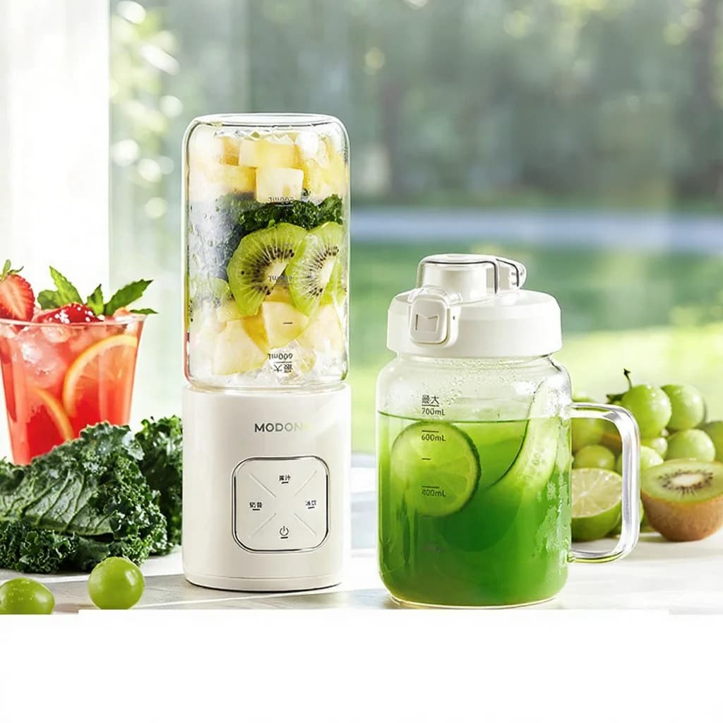 Gobelet blender sans fil portable avec deux gobelets et broyage de glace