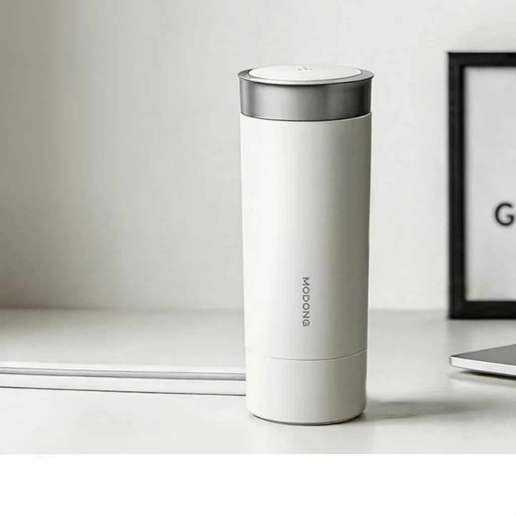 Tasse chauffante électrique portable 350ml acier inoxydable 316L