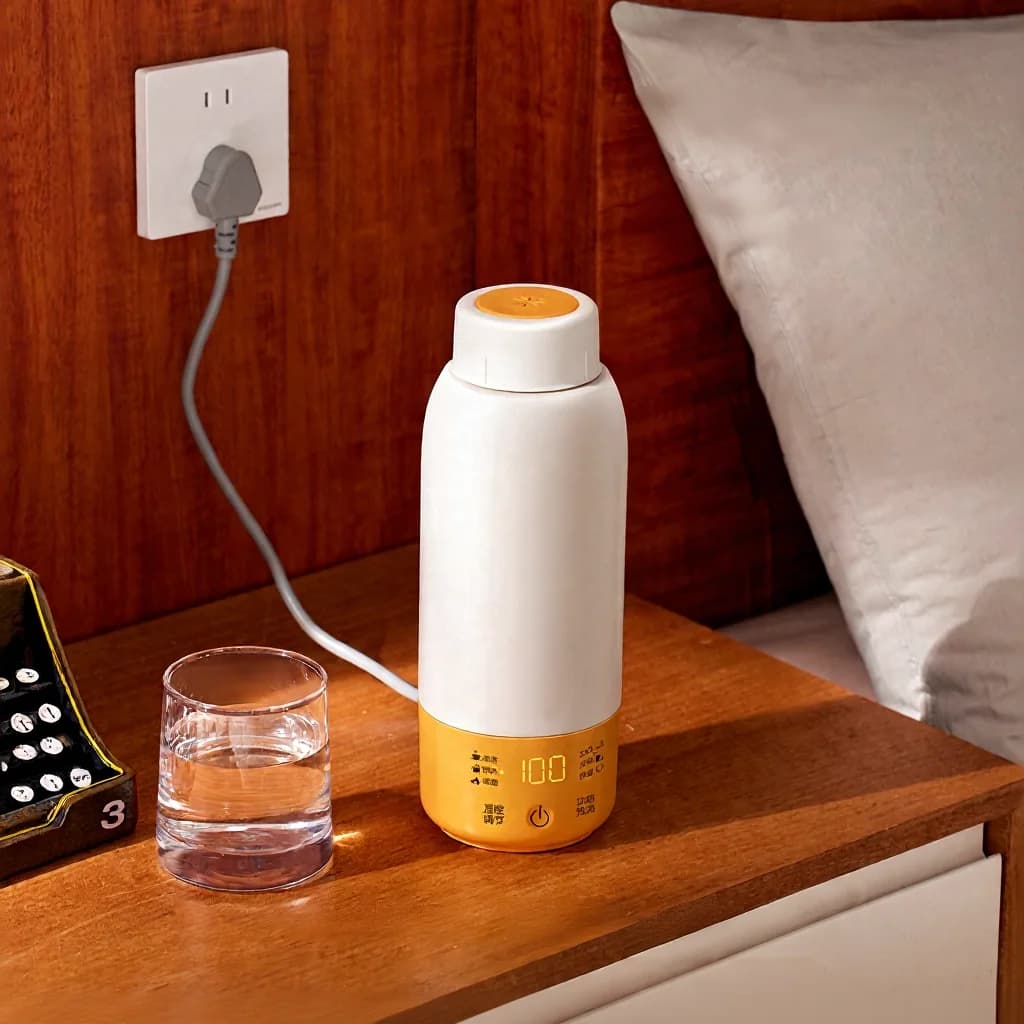 Tasse chauffante électrique portable pour voiture avec contrôle de température