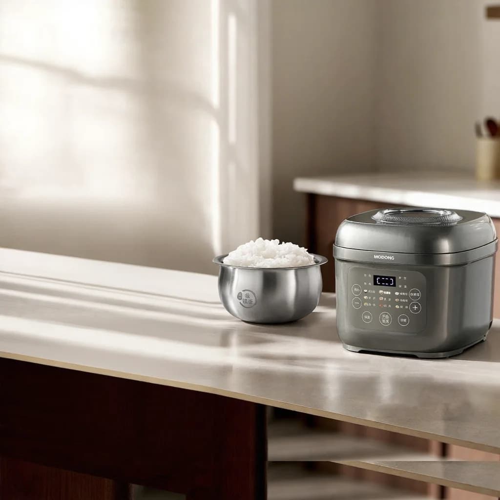 Cuiseur à riz électrique 3L avec maintien au chaud, minuterie et cuisson vapeur
