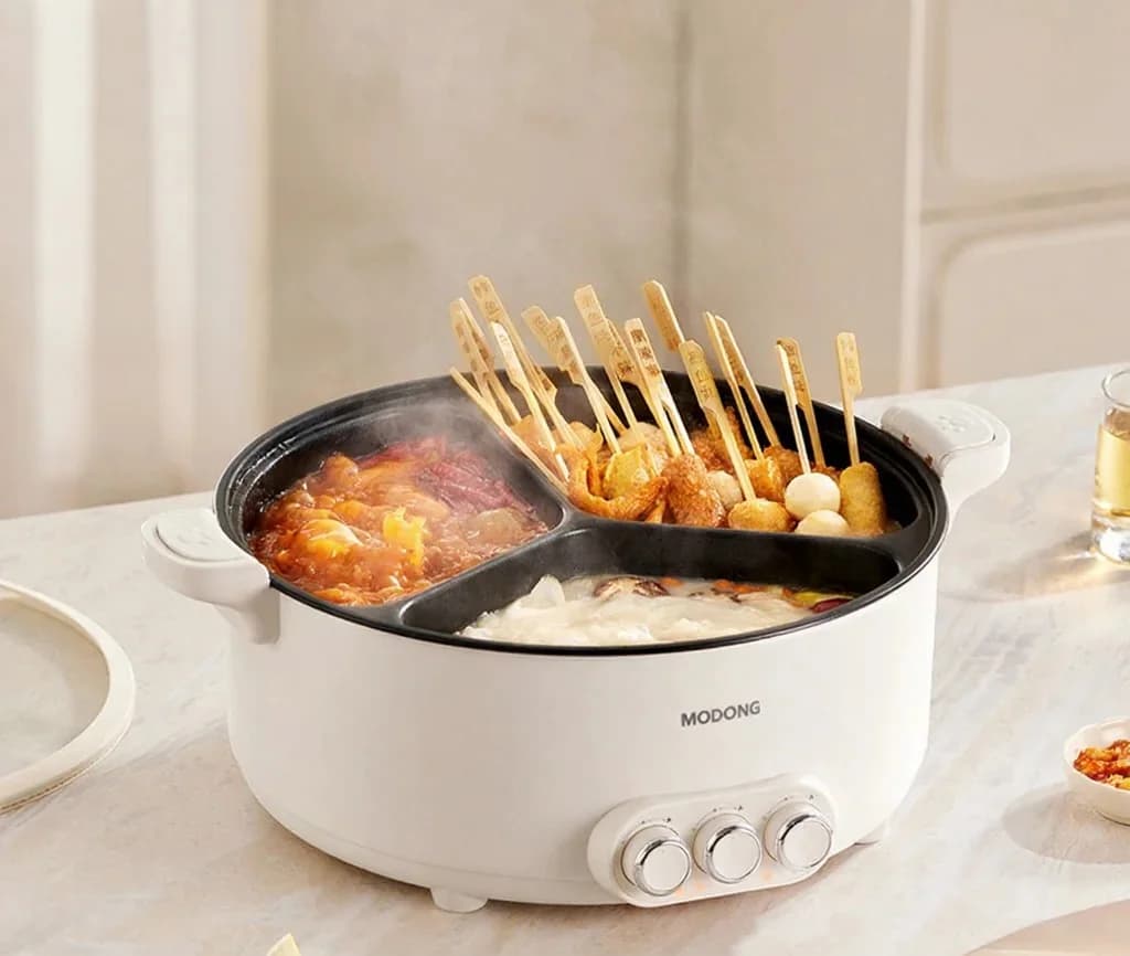 Hot pot électrique avec séparateur, 5.6L/8L, 220V