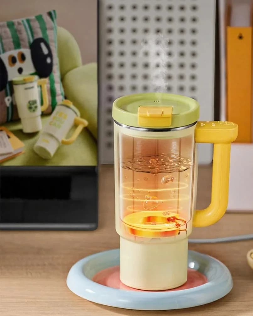 Tasse chauffante électrique portable avec intérieur en acier inoxydable 680ml