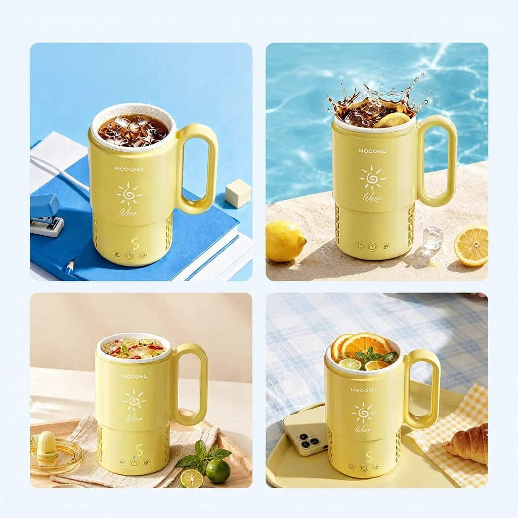 Tasse portable chauffante et réfrigérante 450 mL 36 W commande tactile