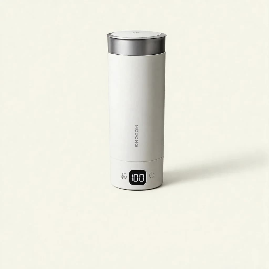 Tasse de voyage chauffante électrique avec température réglable