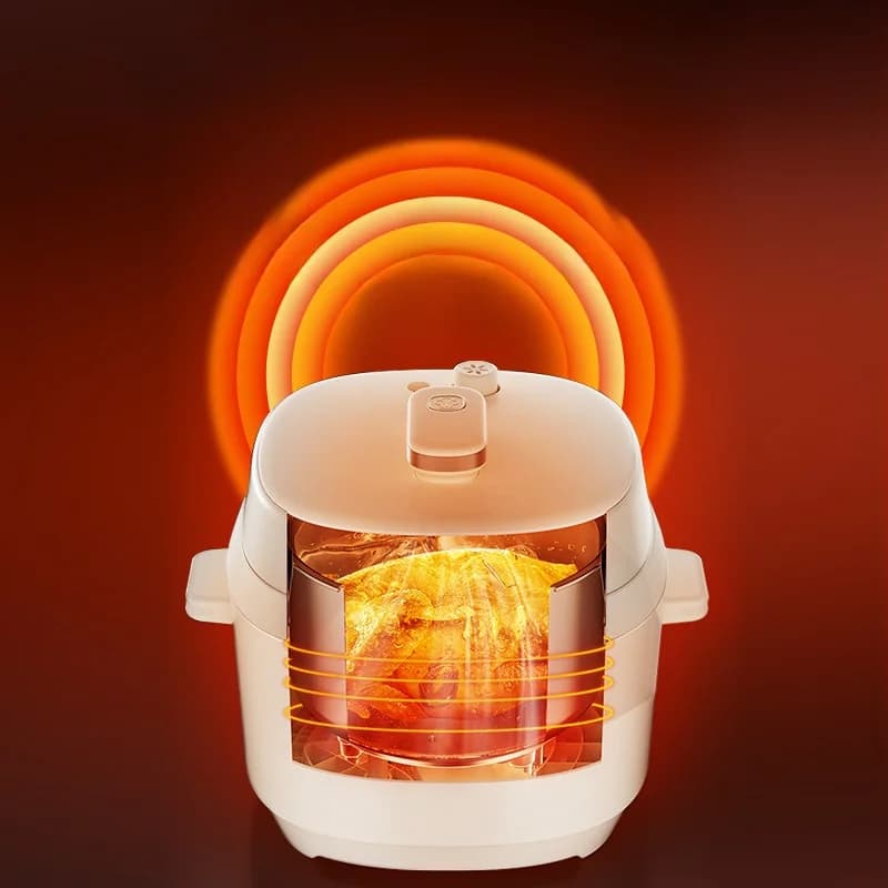 Cuiseur à pression électrique 5L avec double cuve intérieure, 900W