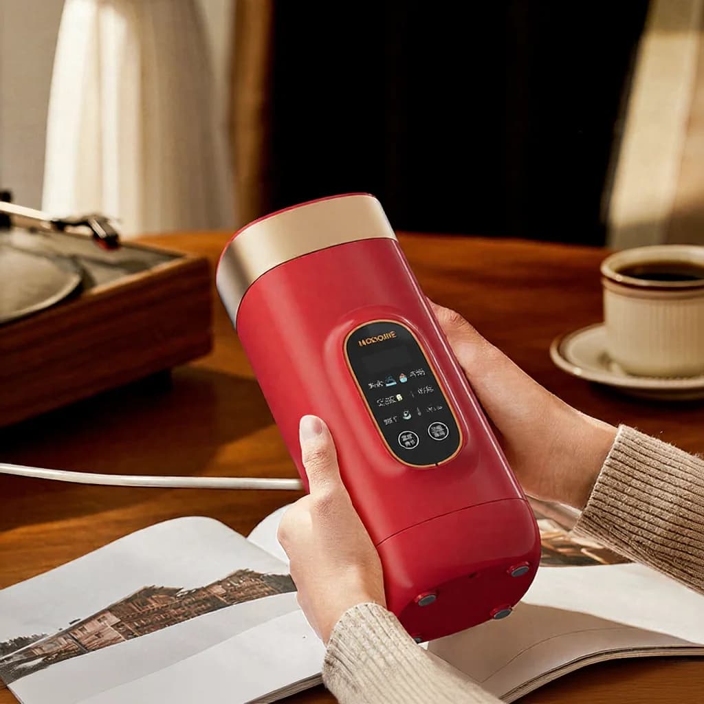 Tasse chauffante électrique portable pour l’eau 650 ml, doublure 304, 220V