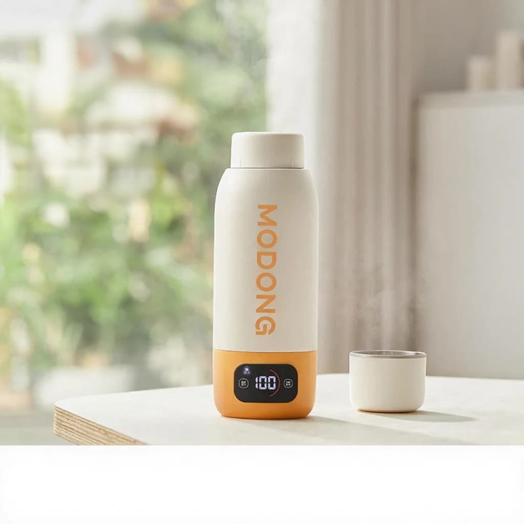 Tasse chauffante électrique portable 600ml avec revêtement 316 et isolation sous vide