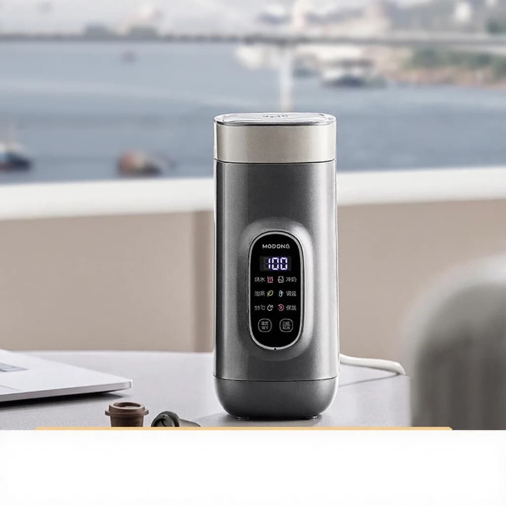 Tasse chauffante électrique de voyage en titane, 650ml, 220V