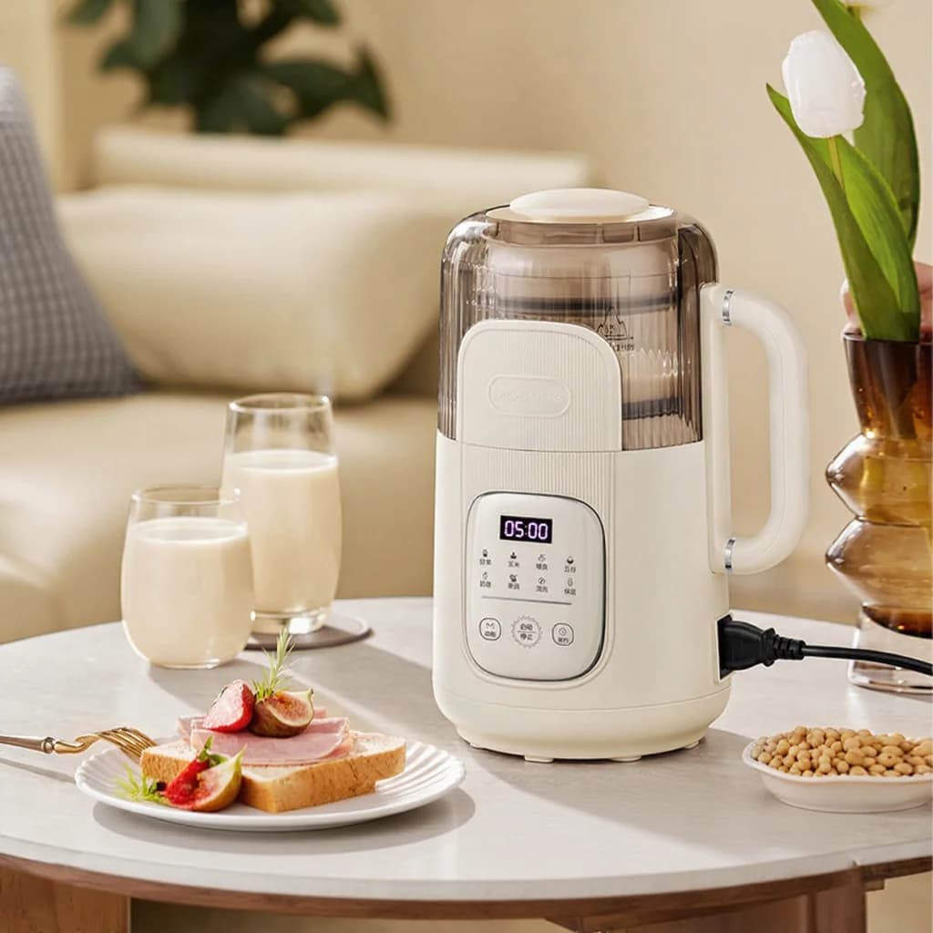 Blender chauffant 1.2L avec commande tactile, corps en verre
