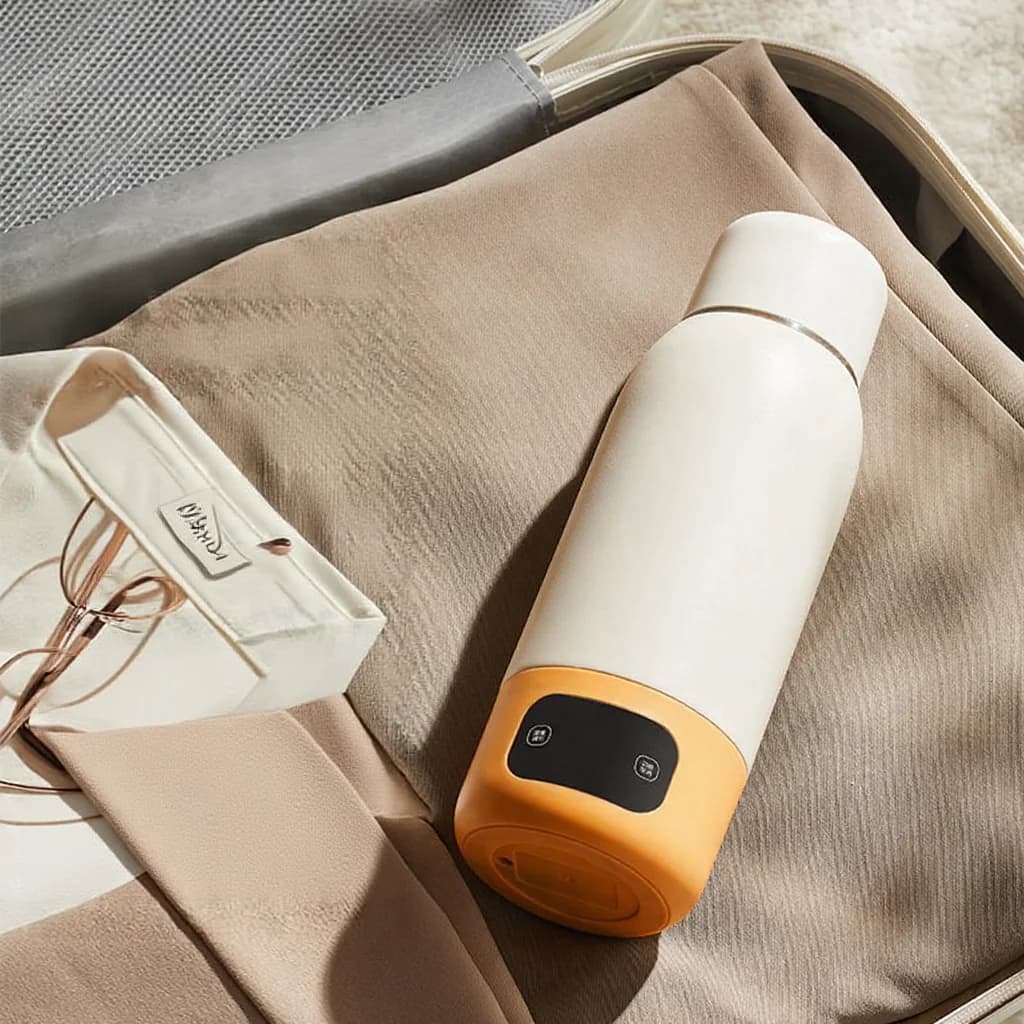 Tasse à eau chauffante électrique portable 600 ml, doublure 316, isolation sous vide