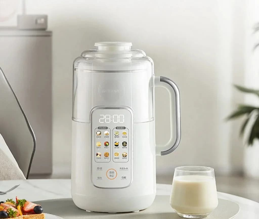 Blender chauffant 1,2 L à commande tactile, acier inoxydable