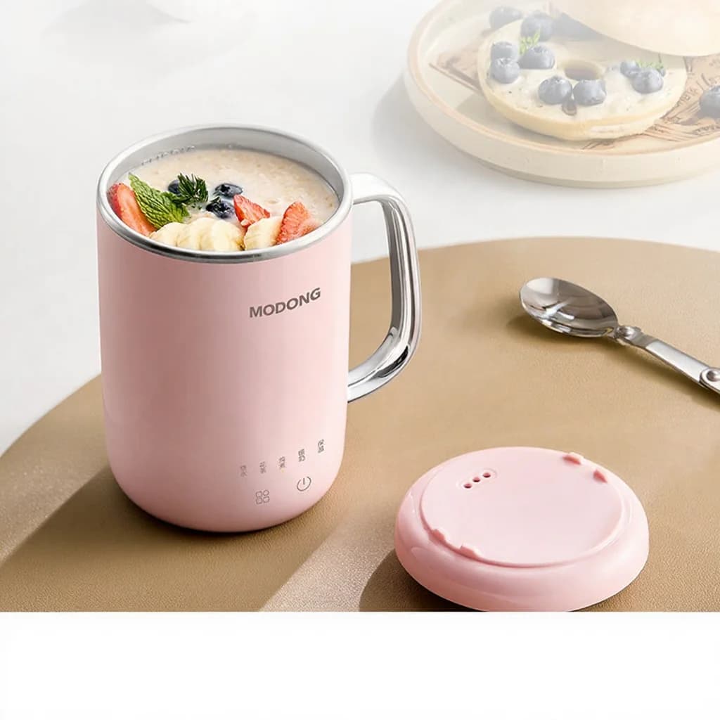 Tasse mijoteuse électrique portable 450 ml 220 V avec filtre et cuillère