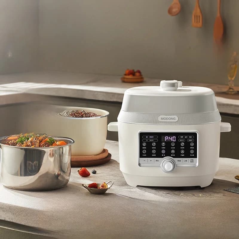Cuiseur à pression électrique 5L avec double cuve intérieure, 900W