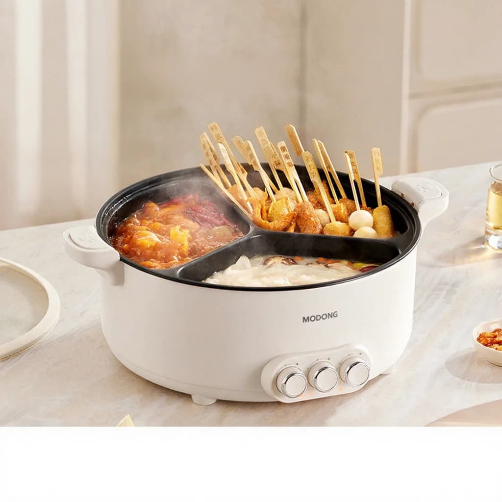 Hot pot électrique avec séparateur, 5.6L/8L, 220V
