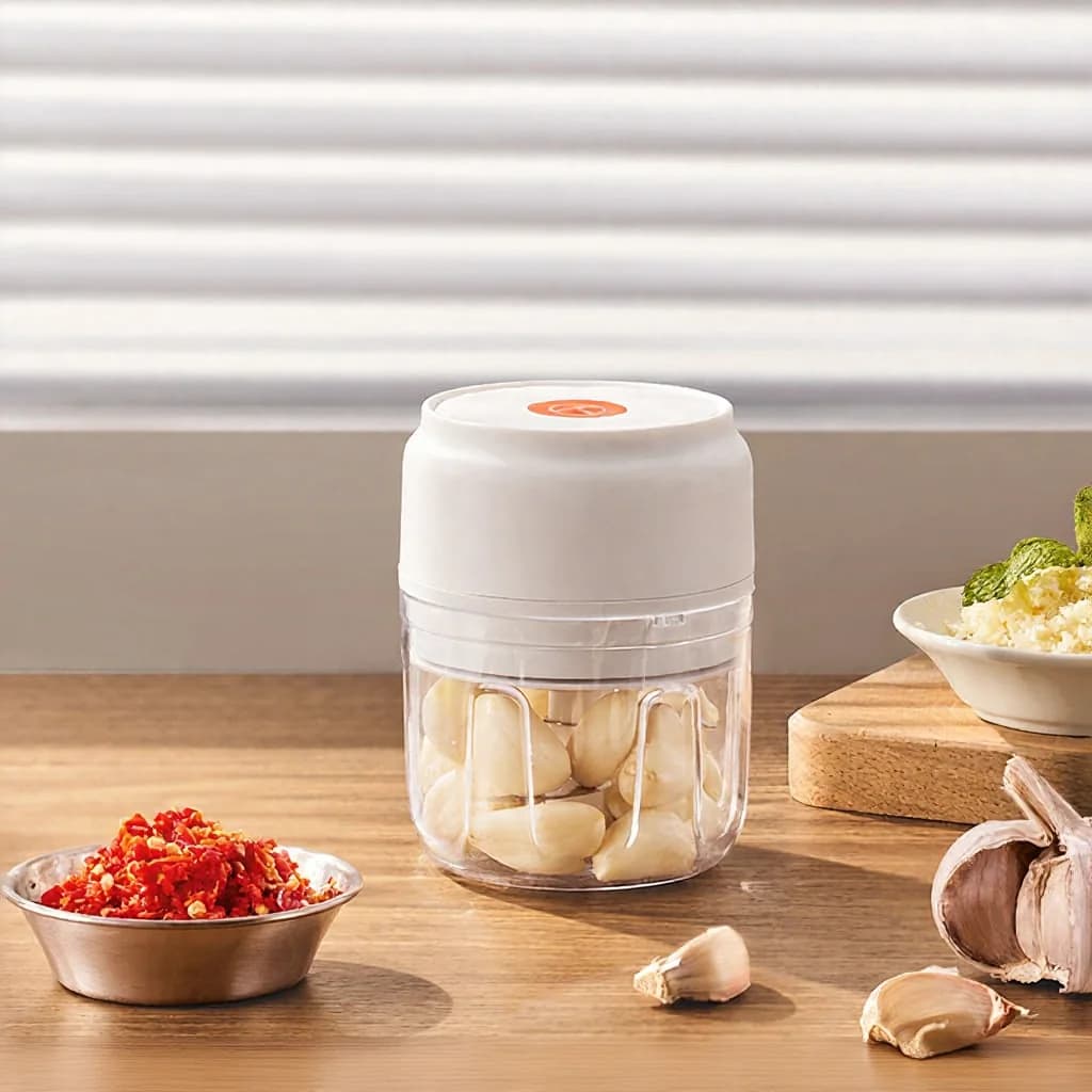 Hachoir à ail électrique portable 250 ml sans fil