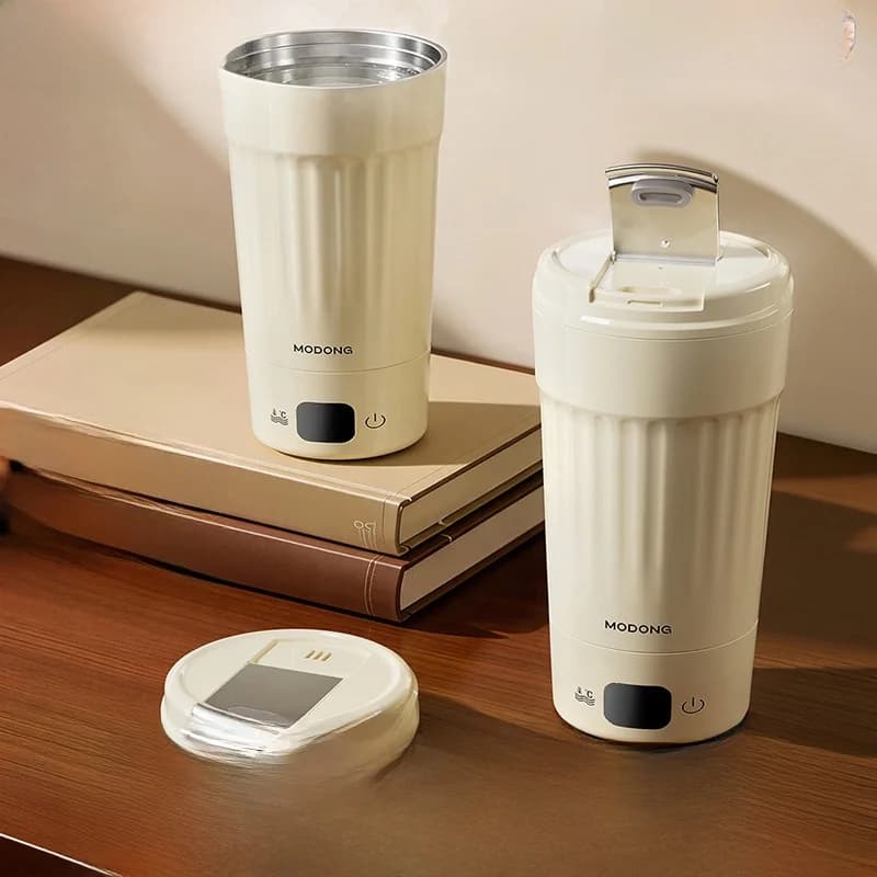 Tasse chauffante électrique portable, 400mL, 7 réglages de température