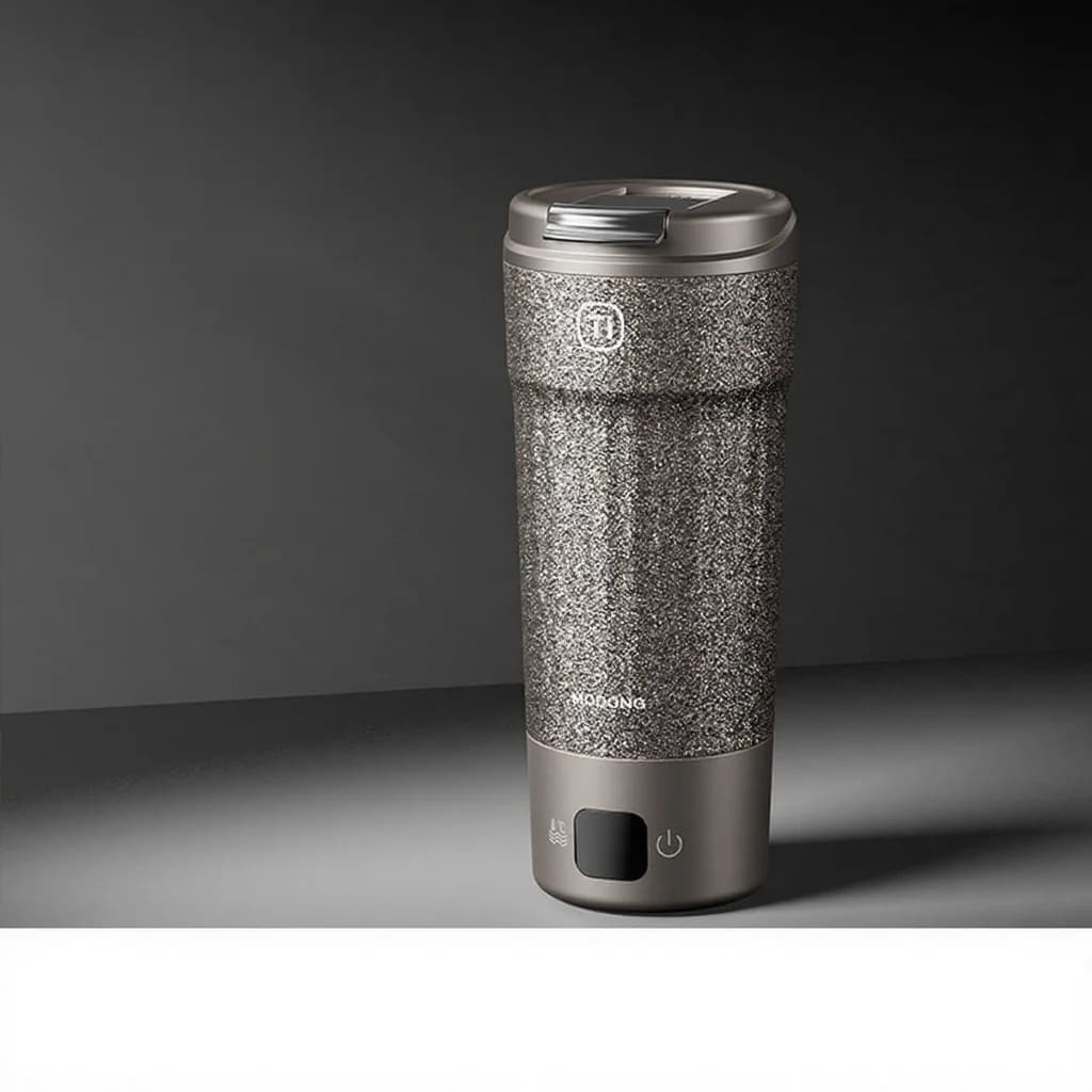 Tasse de voyage électrique en titane 400ml avec affichage de température