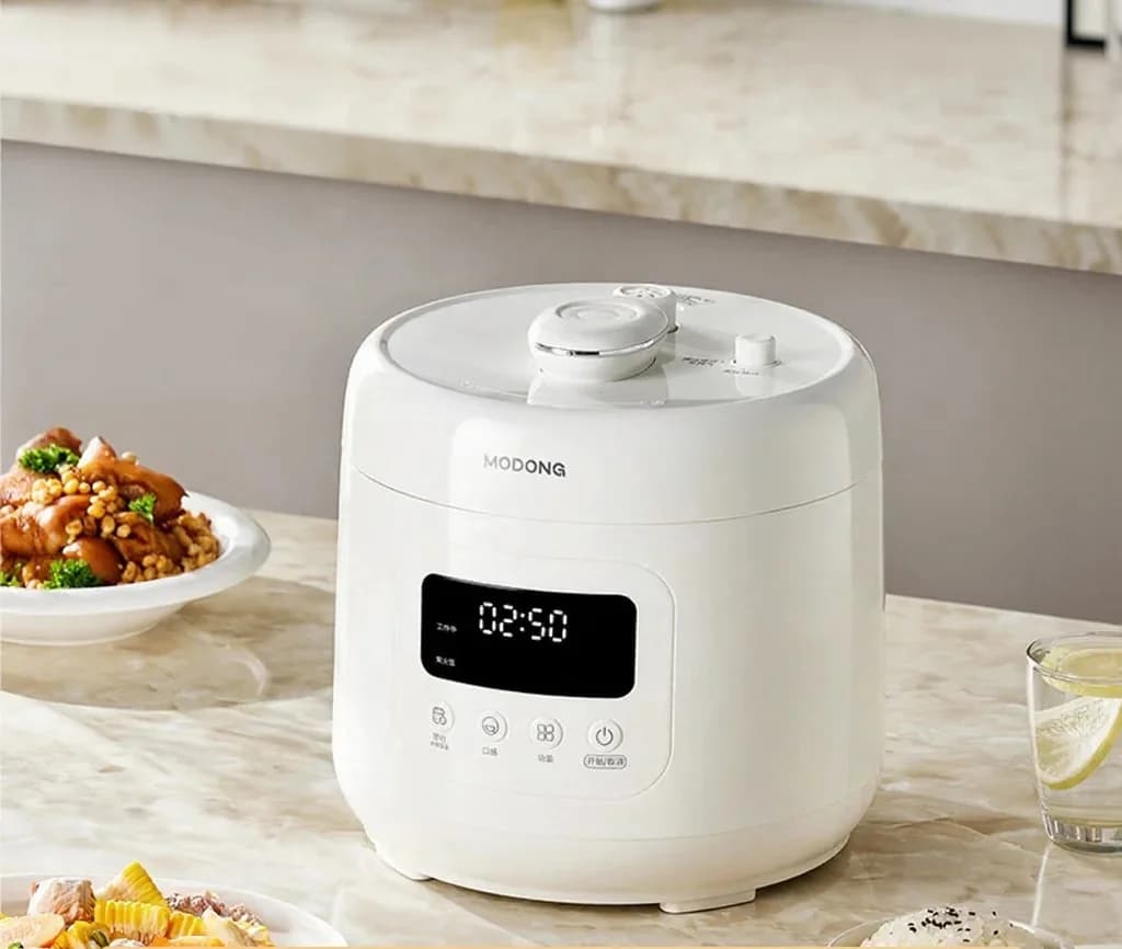 Autocuiseur électrique 4L avec revêtement en céramique, 800W, minuteur 17-24H