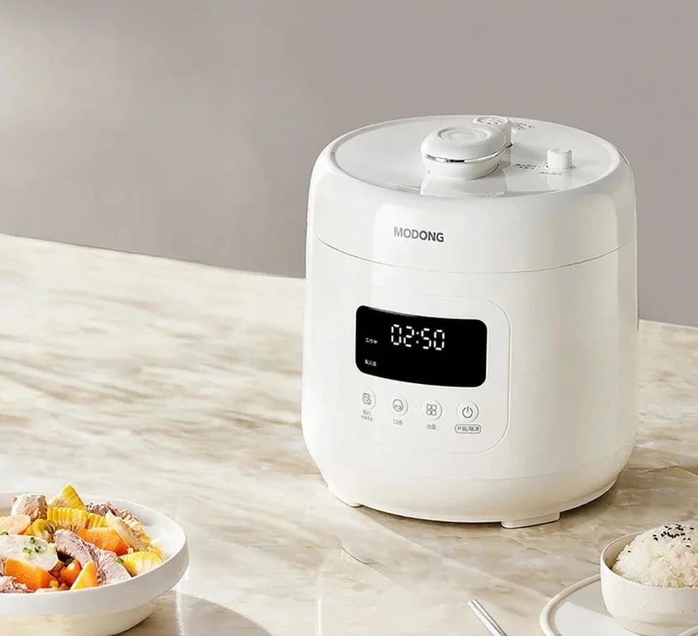 Cuiseur électrique sous pression 4L avec revêtement céramique, 800W, commande tactile