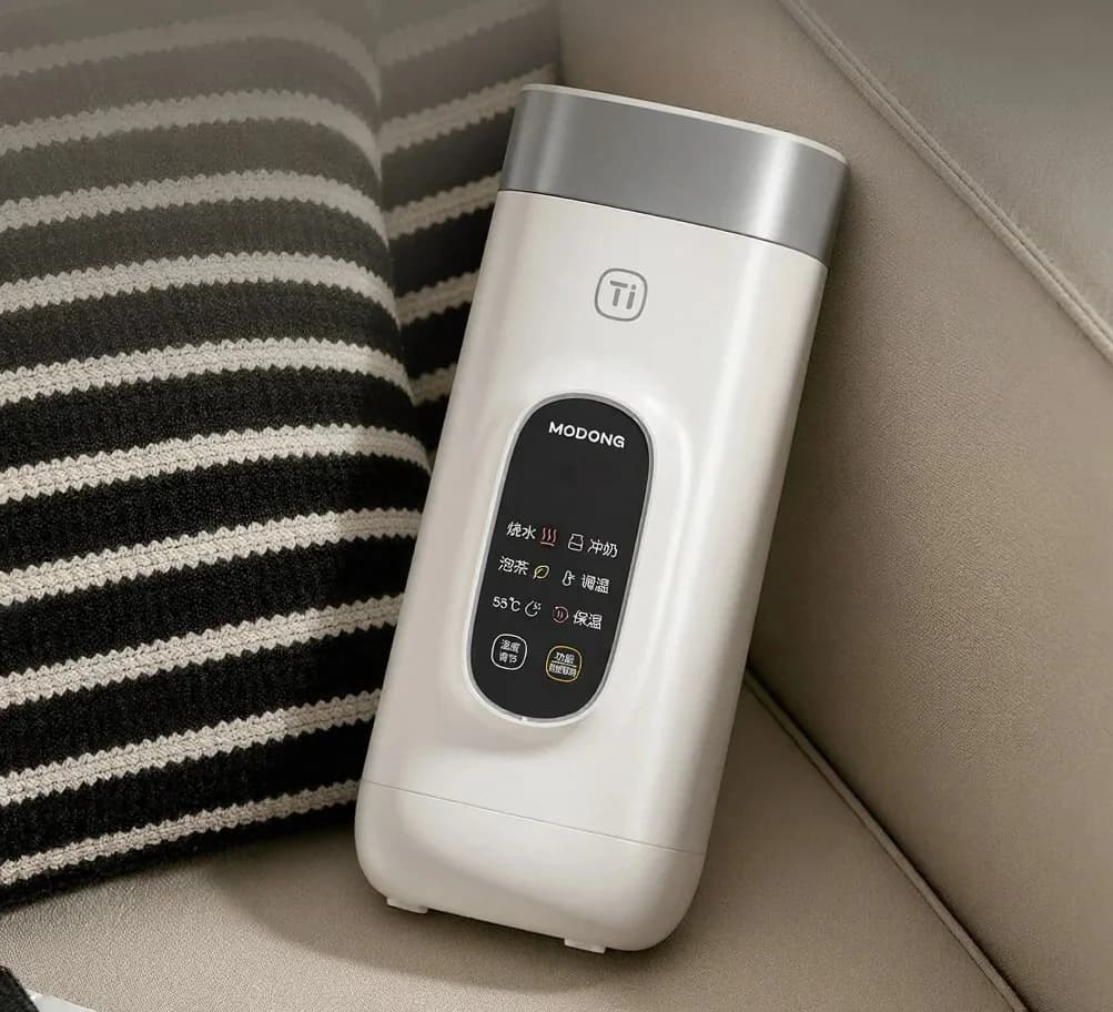 Tasse chauffante électrique de voyage en titane, 650ml, 220V