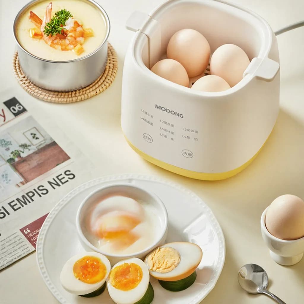 Cuiseur à œufs électrique 4-6 œufs avec bol à flan d'œuf