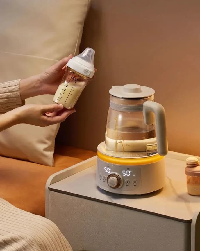 Bouilloire électrique chauffante en verre pour lait de bébé 1.5L 220V