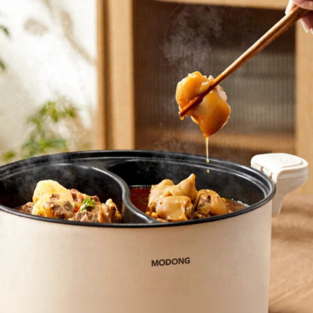 Pot électrique double zone 6L 7L 8L, commande tactile