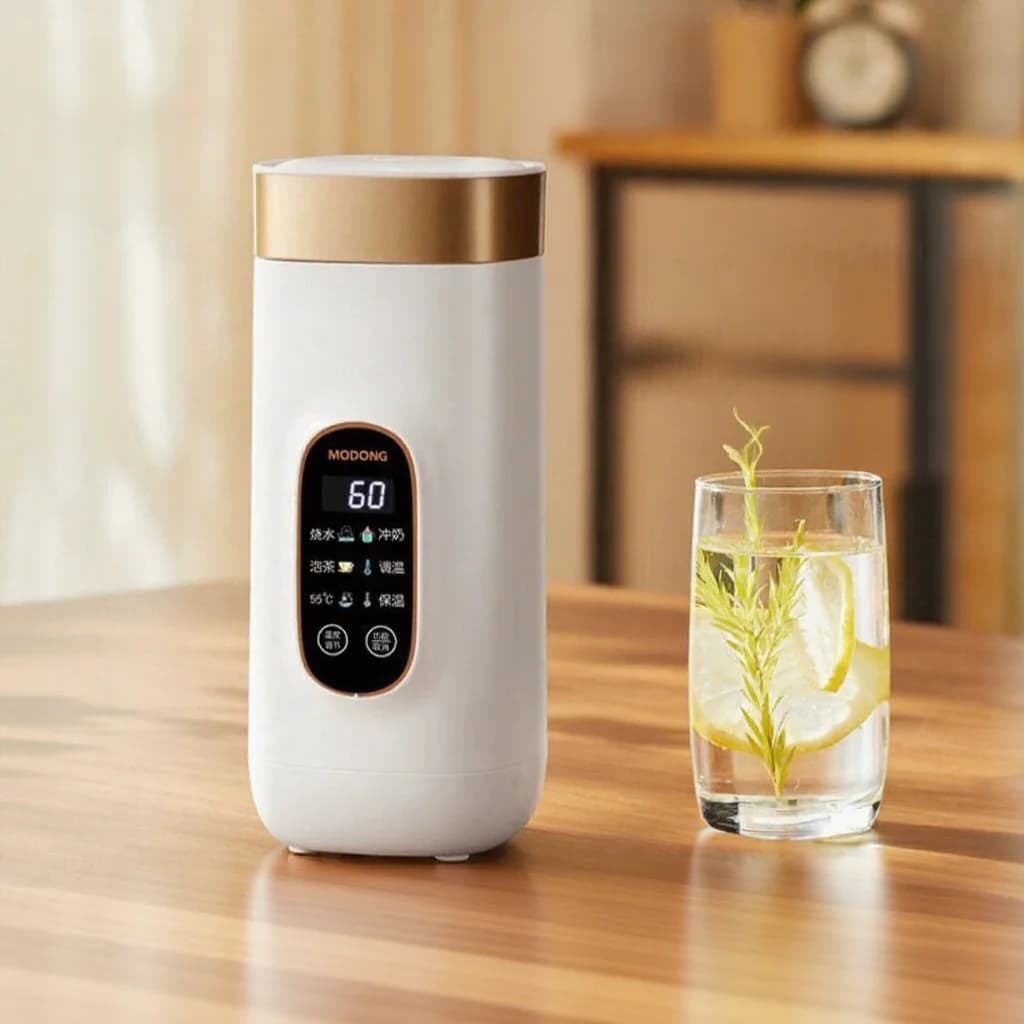 Bouilloire de voyage électrique portable avec maintien au chaud