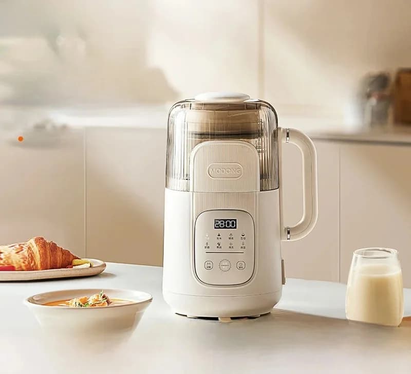 Blender chauffant 1,2 L avec commande tactile, corps en verre