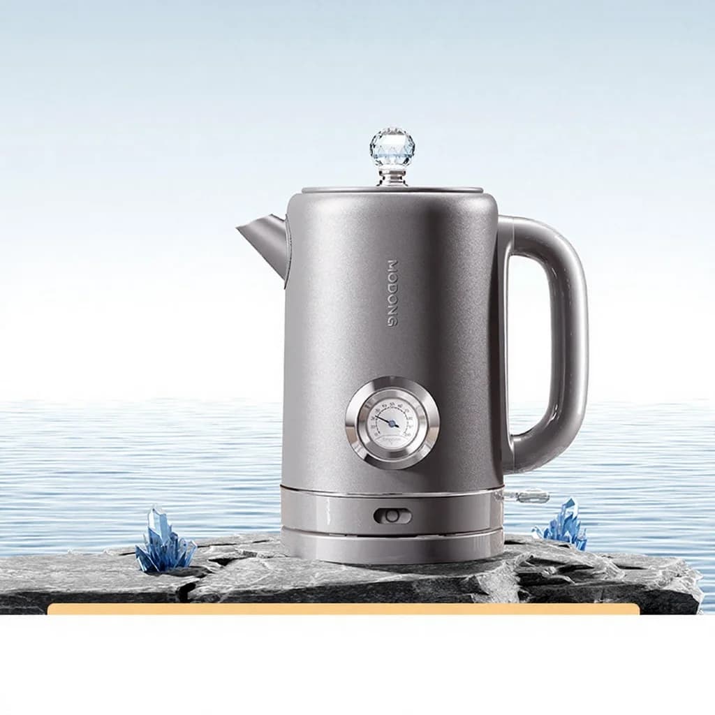 Bouilloire électrique en titane pur avec affichage de température 1,8 L