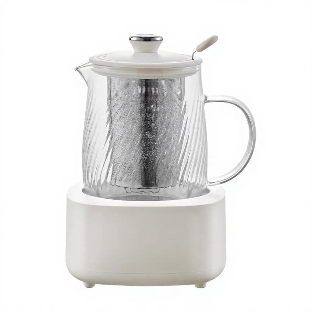 Bouilloire électrique en verre avec contrôle de température 1.2L