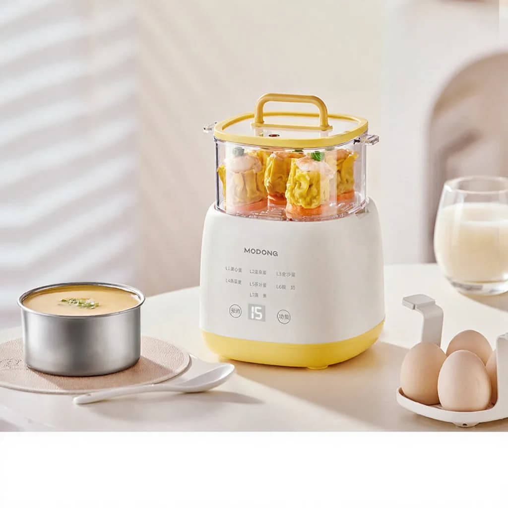 Bouilloire à œufs électrique 4-6 œufs avec bol à flan d’œuf