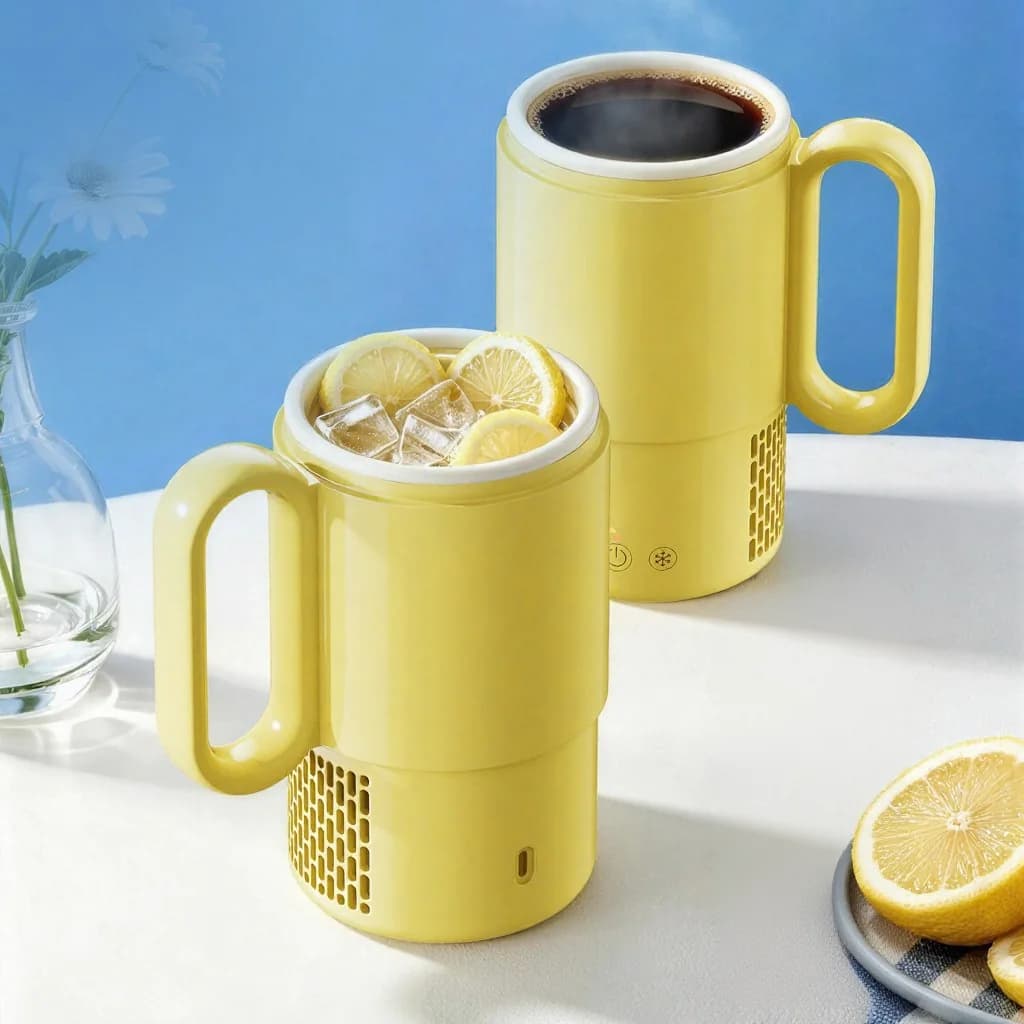 Tasse portable chauffante et réfrigérante 450 mL 36 W commande tactile