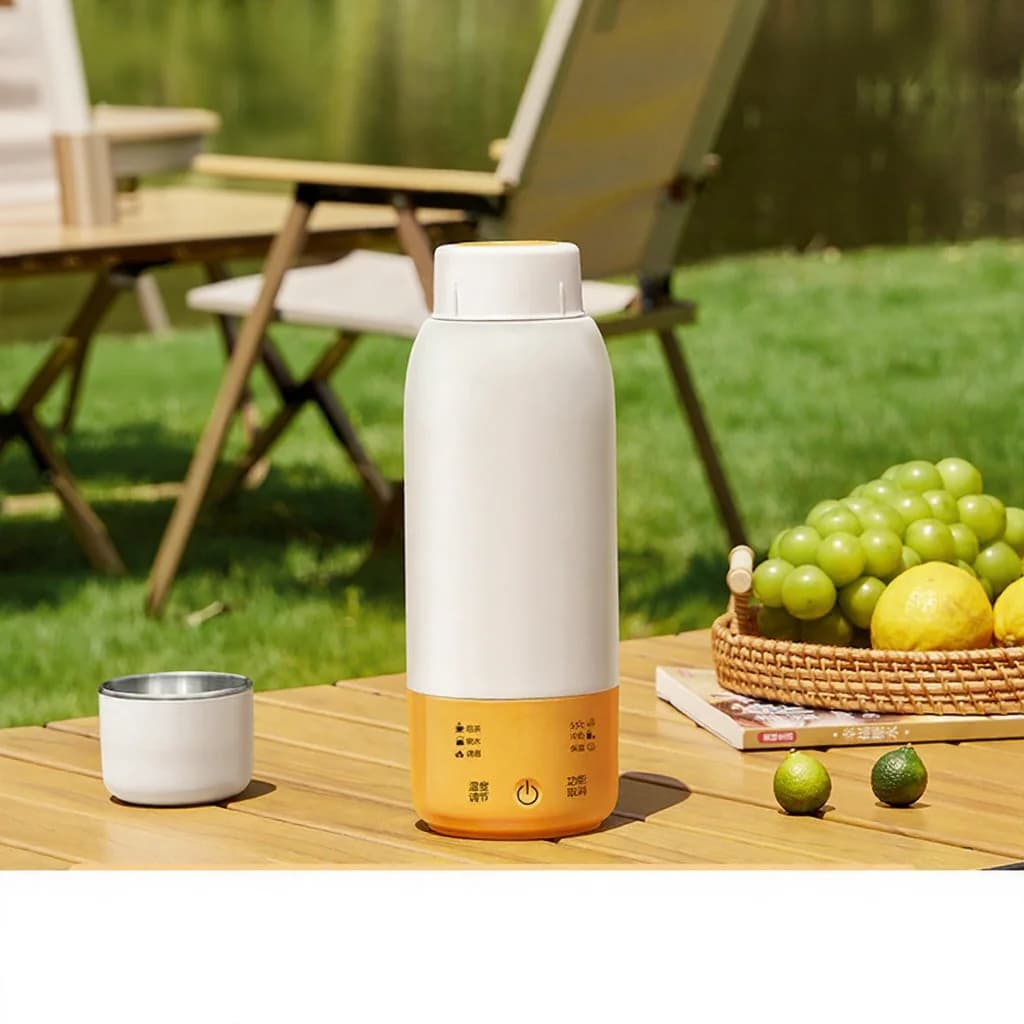 Tasse chauffante électrique portable pour voiture avec contrôle de la température