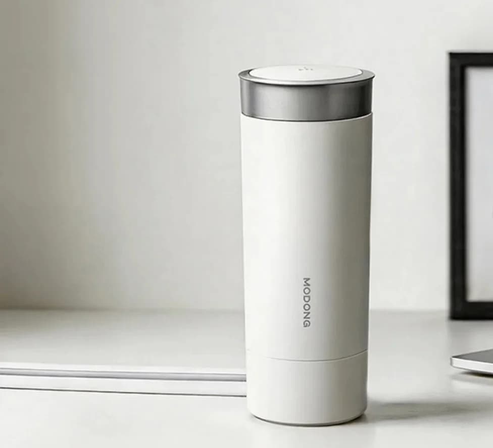 Tasse chauffante électrique portable 350ml acier inoxydable 316L