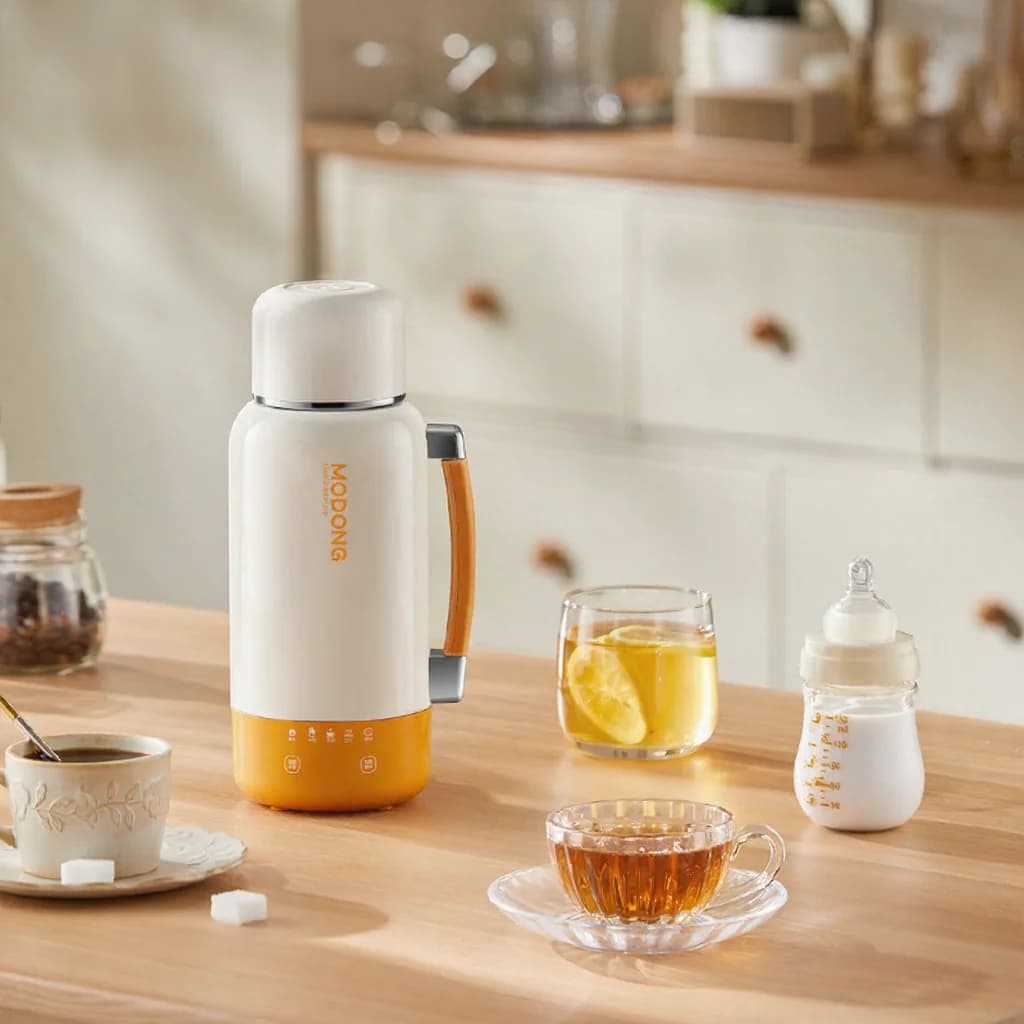 Cafetière chauffante électrique portable pour voiture et prise secteur 1L 316 acier inoxydable
