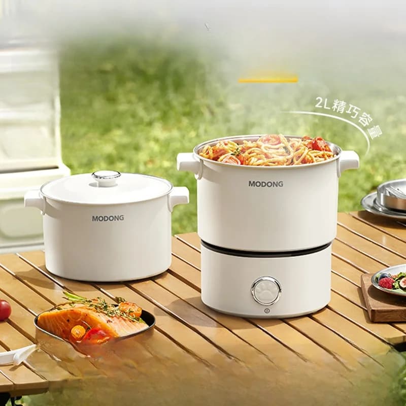 Casserole électrique pliable portable 110V-220V 550W/700W