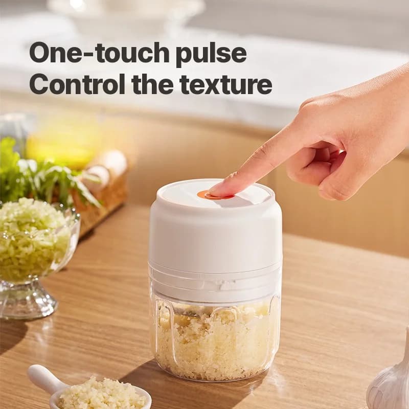 Hachoir à ail électrique portable 250 ml sans fil