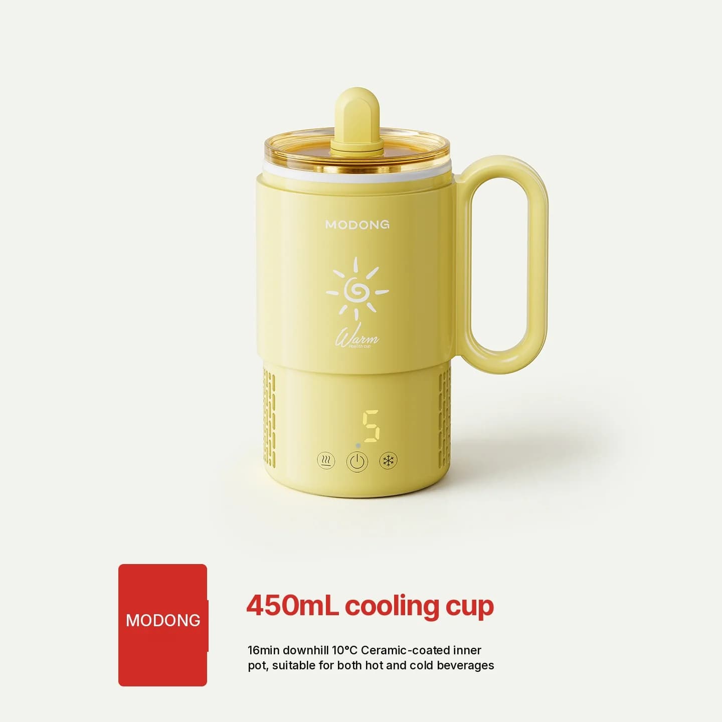 Mini gobelet chauffant et refroidissant 450mL 36W contrôle tactile