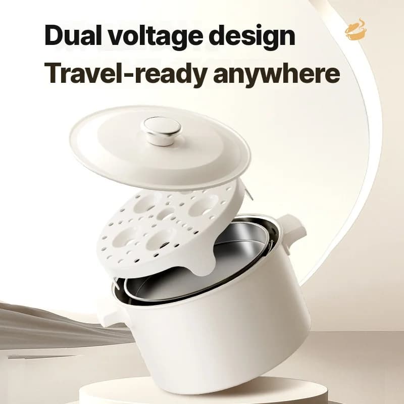 Casserole électrique pliable portable 110V-220V 550W/700W