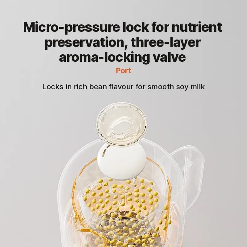 Blender multifonction pour lait de soja 1,2 L avec auto-nettoyage