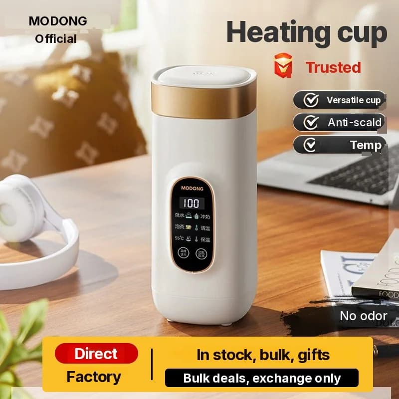 Tasse chauffante électrique portable 650ml avec revêtement intérieur 304 ou 316