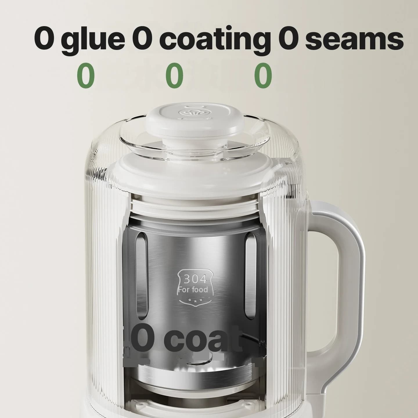 Mixeur chauffant pour lait de soja avec nettoyage automatique 800W