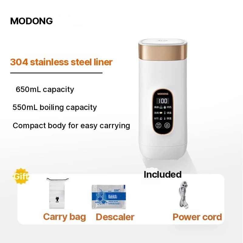 Tasse chauffante électrique portable avec fonction maintien au chaud