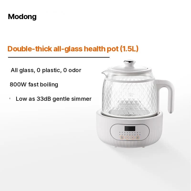Bouilloire électrique en verre à thermostat