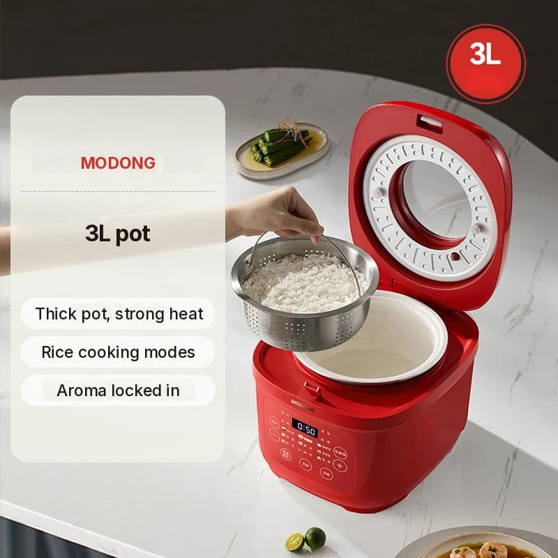 Cuiseur à riz électrique 3L avec cuve intérieure en céramique, 600W