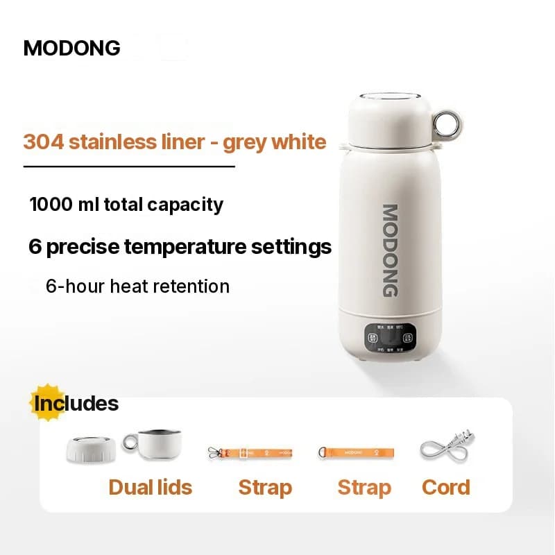 Bouilloire électrique portable de voyage voiture et branchable 1L