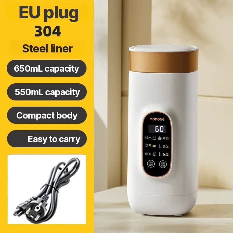 Tasse chauffante électrique portable avec fonction maintien au chaud